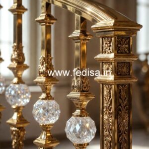 Modern Interior Brass Crystal Railings CR-0390