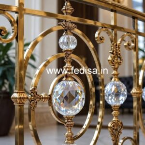 Brass Crystal Railings for Premium Homes CR-0395