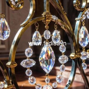 Classic Brass Crystal Railings for Luxury Homes CR-0415
