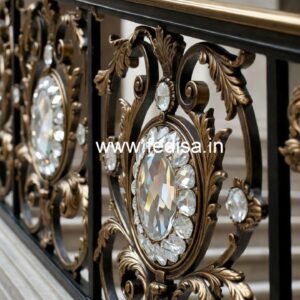 Stylish Brass Crystal Railing Inspiration CR-0420