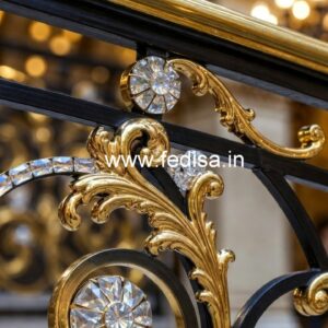 Luxury Brass Crystal Railings for Homes CR-0431