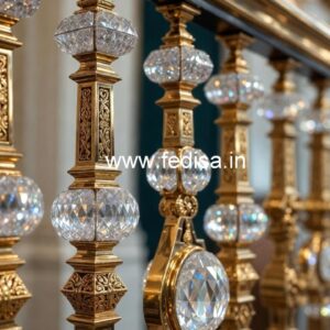 Classic Brass Crystal Staircase Designs CR-0432