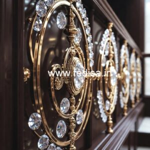 Premium Home Decor Brass Crystal Railings CR-0434