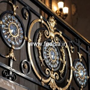 Premium Brass Crystal Railing Concepts CR-0440