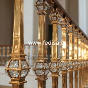 Royal Interior Brass Crystal Railings CR-0444