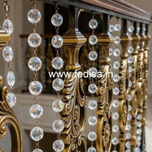 Premium Staircase Brass Crystal Designs CR-0445