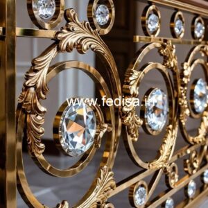 High-End Brass Crystal Railings for Homes CR-0454