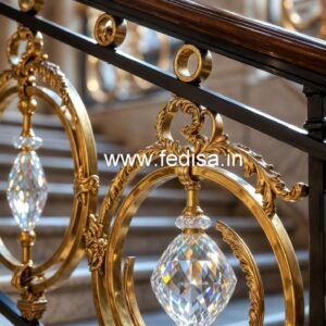 Premium Brass Crystal Railing Ideas CR-0474