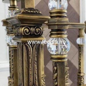 Luxury Brass Crystal Railings for Modern Interiors CR-0487