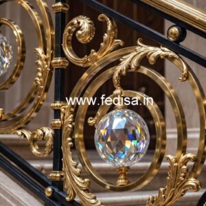 Elegant Brass Crystal Railings for Staircase Decor CR-0490