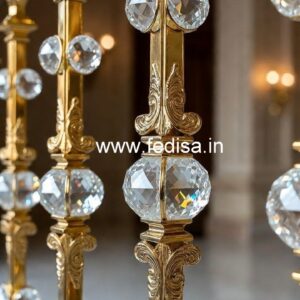 Stylish Brass Crystal Railings for Decor CR-0495