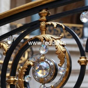 Royal Look Brass Crystal Stair Designs CR-0513