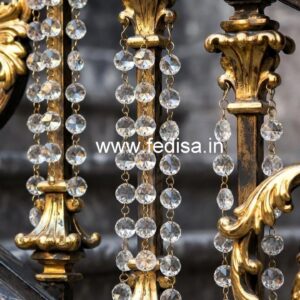 Modern Brass Crystal Railing with LED Lights CR-0517