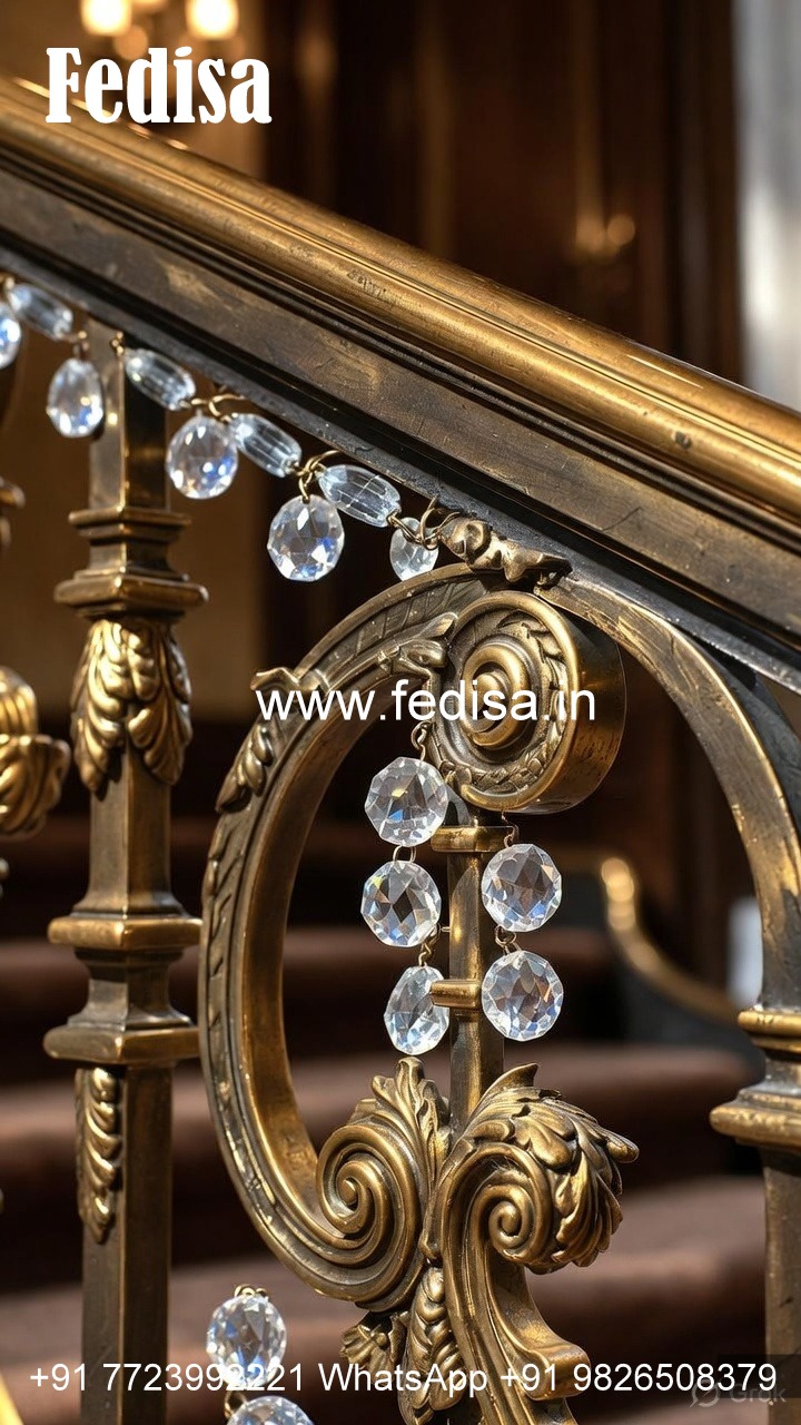 Designer Brass Crystal Staircase Concepts CR-0521