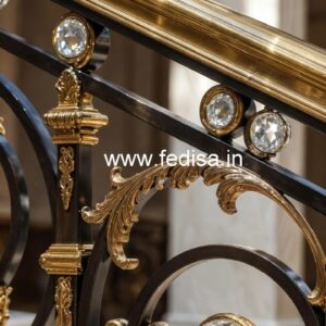 Stylish Brass Crystal Railings for Modern Interiors CR-0526