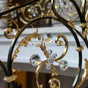 Classic Brass Crystal Railings for Homes CR-0530