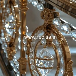 Premium Brass Crystal Staircase Designs CR-0532