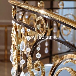 Premium Brass Crystal Railings for Modern Homes CR-0535