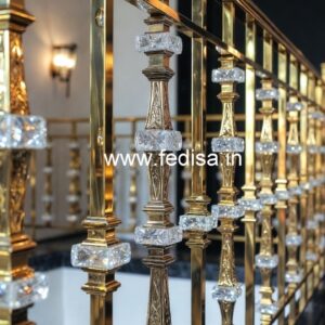 High-End Brass Crystal Railing for Villas CR-0536