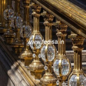 Designer Brass Crystal Railings for Projects CR-0545