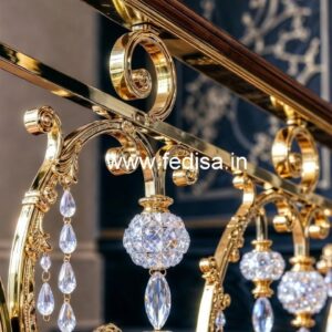 Luxury Brass Crystal Railings for Villas CR-0553