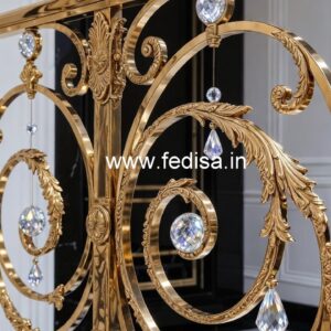 Premium Brass Crystal Railings for Projects CR-0554