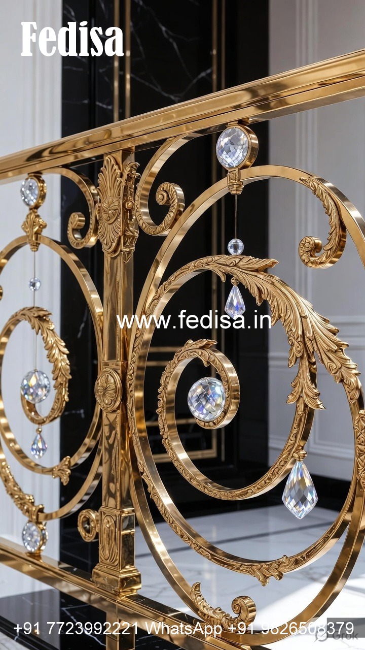 Premium Brass Crystal Railings for Projects CR-0554