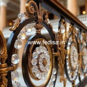 Best Brass Crystal Railings for Luxury Homes CR-0558