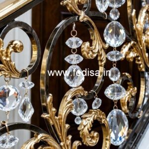 Elegant Brass Crystal Staircase Inspiration CR-0560