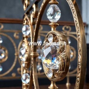 Luxury Brass Crystal Railings for Home Interiors CR-0566