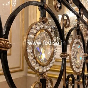 Premium Brass Crystal Railings for Homes CR-0567