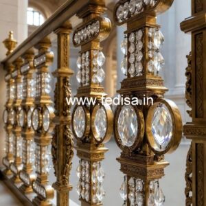 Premium Brass Crystal Railings for Decor CR-0571