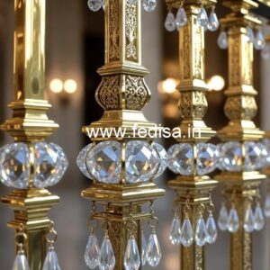 Luxury Brass Crystal Railings for Home Decor CR-0576