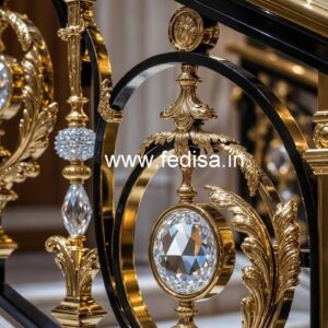 Luxury Brass Crystal Railings for Staircases CR-0577