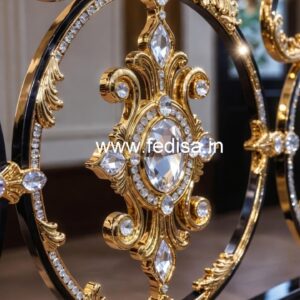 Best Brass Crystal Railing Ideas for Luxury Homes CR-0581