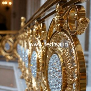 Luxury Brass Crystal Railings for Classic Homes CR-0587