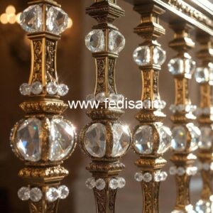 Royal Brass Crystal Railings for Premium Homes CR-0589