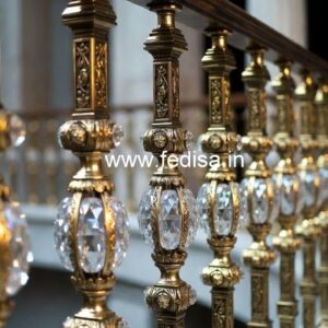 Stylish Brass Crystal Railings for Grand Homes CR-0596