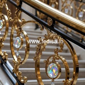 Luxury Brass Crystal Railings for Modern Living CR-0600