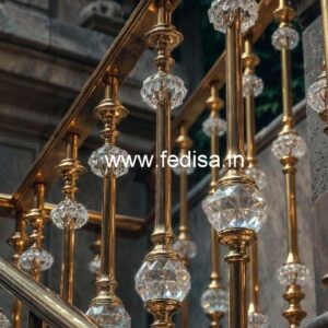 Premium Brass Crystal Railings for Design CR-0604