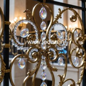 Stylish Brass Crystal Railings for Modern Homes CR-0606