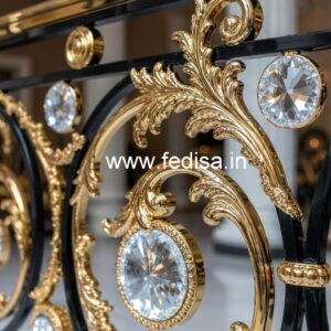 Modern Brass Crystal Railing for Home Interiors CR-0611