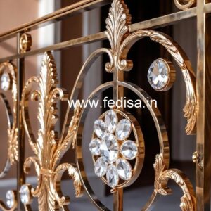 Classic Brass Crystal Railing Styles CR-0614