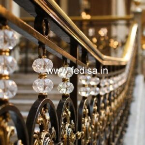 Modern Luxury Brass Crystal Railings CR-0621