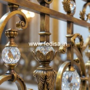 Unique Brass Crystal Railing Concepts CR-0622