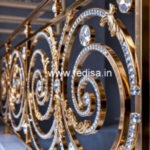 High-End Brass Crystal Railing Styles CR-0625