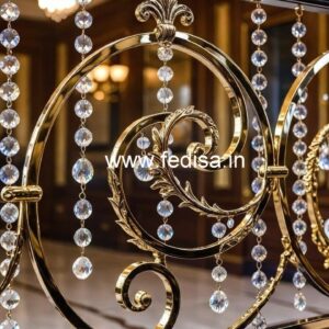 Royal Look Brass Crystal Railing Designs CR-0631