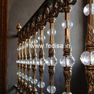 Premium Brass Crystal Railings for Hotels CR-0648