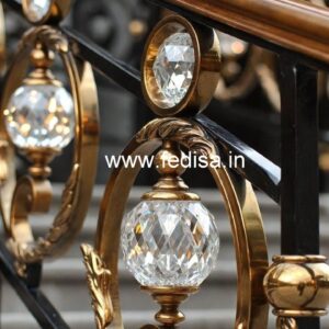 Rich Look Brass Crystal Railings CR-0652