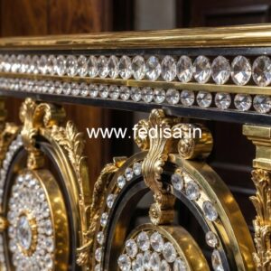 Royal Interior Brass Crystal Railing Ideas CR-0654